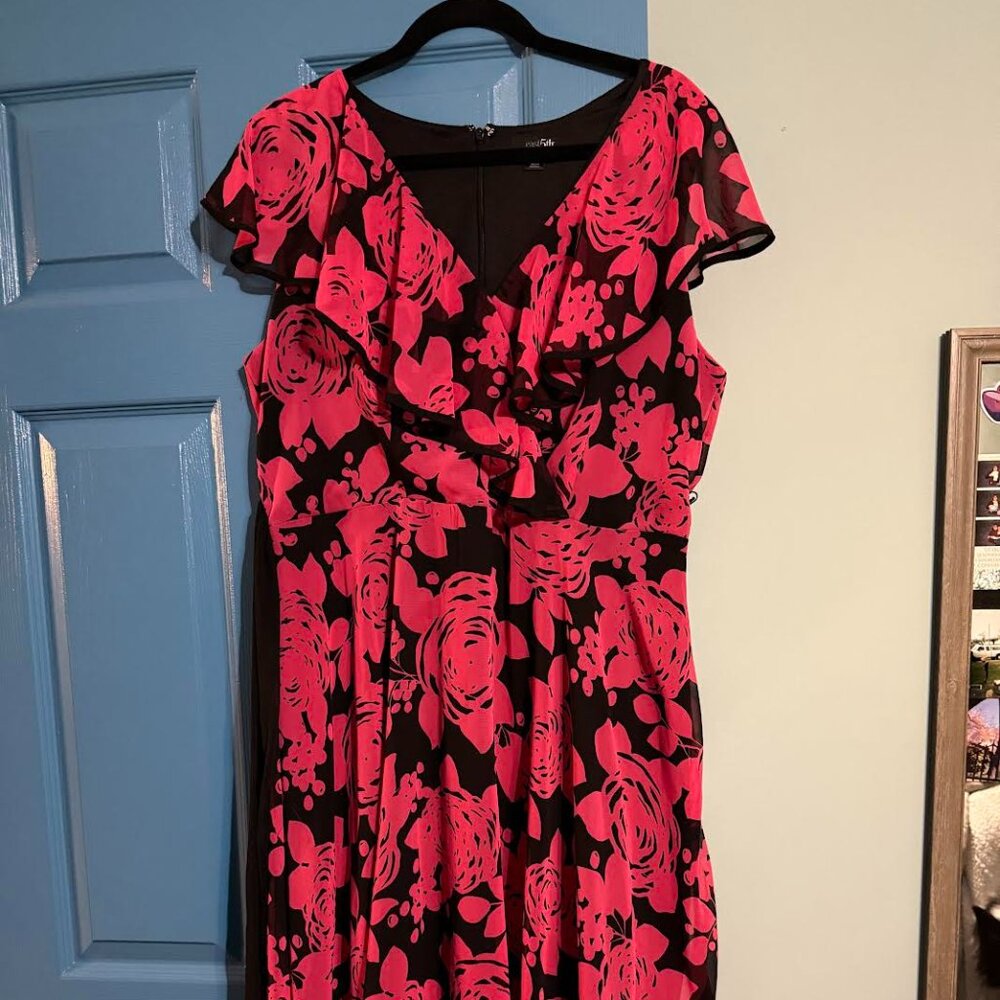 Black&Red floral Dress